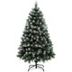 image 1 of HOMCOM 5ft Artificial Pine Christmas Tree with Pinecones, Steel Base