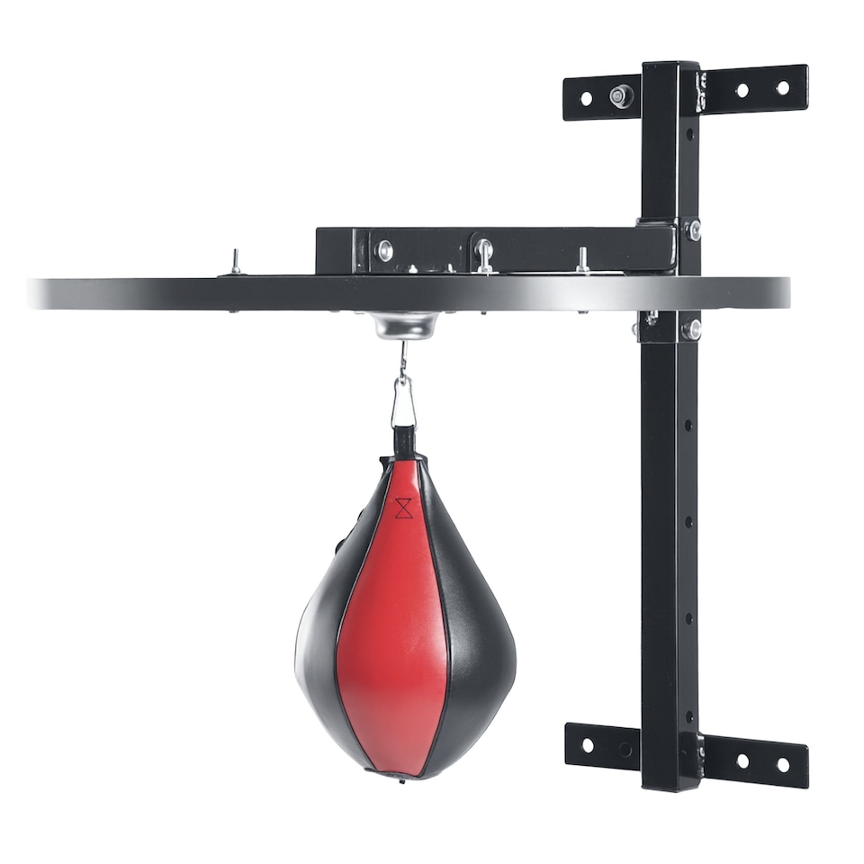 image 1 of HOMCOM Speed Bag Platform Speedball Frame Set Training Punching Boxing Workout Black