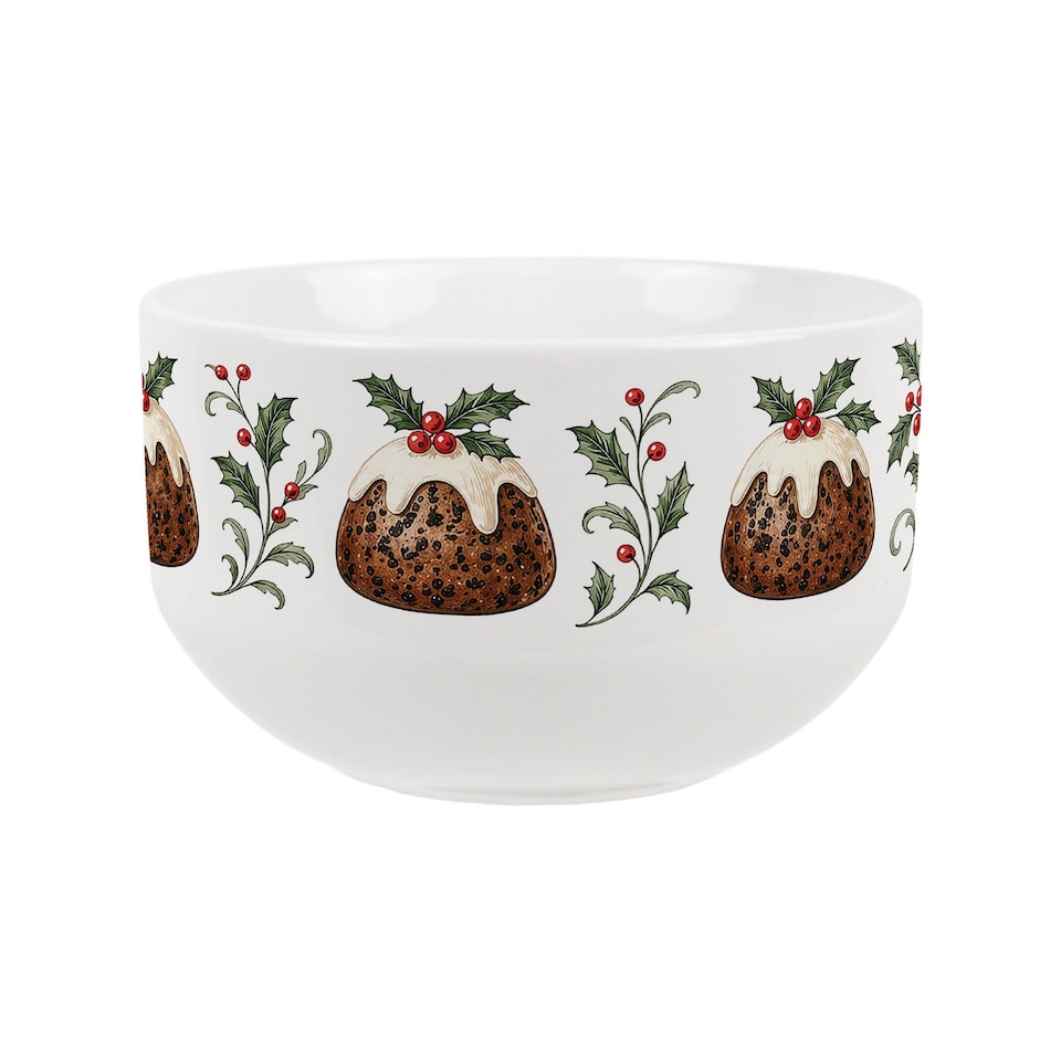image 1 of Christmas Puddings Ceramic Dessert Bowl