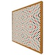 image 4 of Repeated squares and rhombuses ornamental abstract tribal motif (Picture Frame) Brown | L