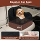 image 4 of Skylos Dog Booster Car Seat Black Portable Travel Carrier Bed for Pet | Black | Black | One Size
