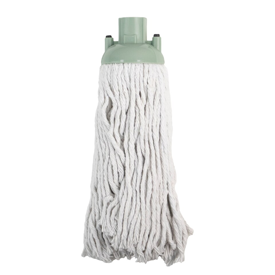 image 1 of JVL String Mop with 2 Replacement Heads, Green