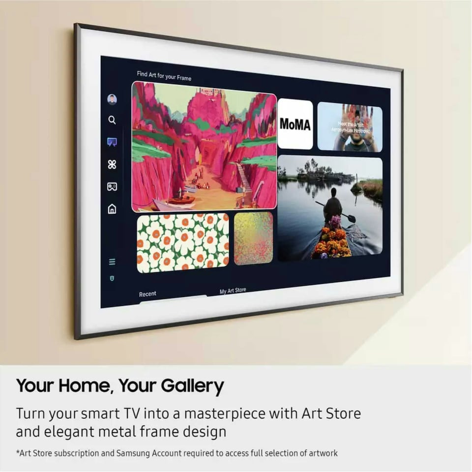 image 1 of Samsung The Frame LS03F 50 inch 4K Ultra HD QLED HDR Smart TV - QE50LS03FA