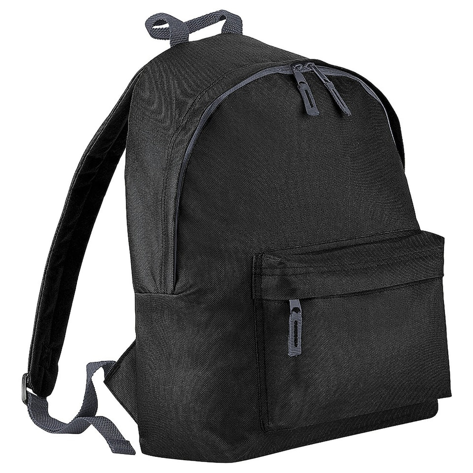 Beechfield Childrens Junior Fashion Backpack Bags / Rucksack / School - Black - One Size Black