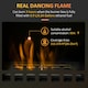 image 3 of HOMCOM Free Standing Bio Ethanol Fireplace Heater with 0.9L Tank, Black