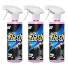 Flash Car Care Dashboard Shine 3 x 500ml