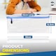 image 2 of Clear Pencil Case with 30cm Ruler – Large Transparent Durable Case for Exams, School Supplies & Organising Pens, Pencils & Tools