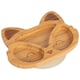 image 1 of Tiny Dining Fox Bamboo Suction Plate - Beige Cream