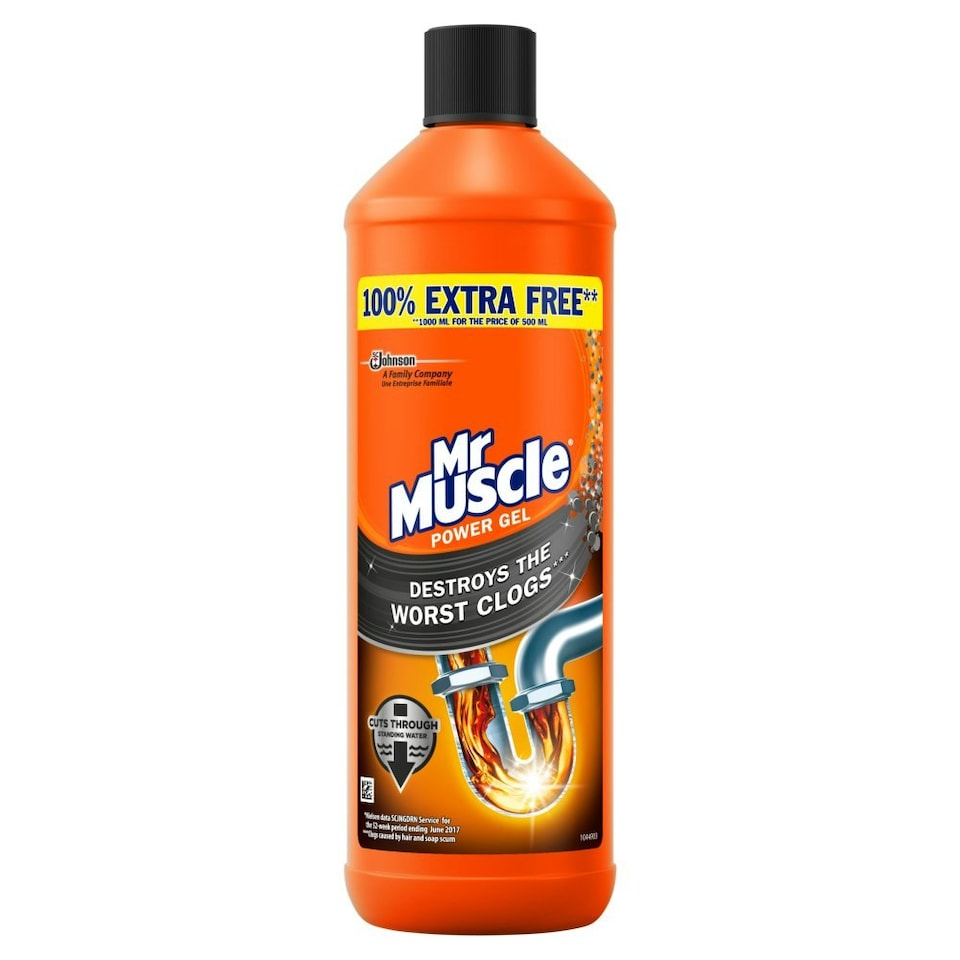 image 1 of Mr Muscle Drain Power Gel for Full Clogs 1L (Pack of 1)
