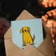 image 3 of Father's Day Card for Dog Dad Best Dog Design Greeting Card Blank Inside