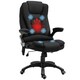 image 1 of Vinsetto Office Chair w/ Massage and Heat, Relaxing Reclining Black