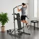 image 2 of HOMCOM Adjustable&Folded Dip Stands Multi-Function Pull-ups Sit-ups Fitness tool