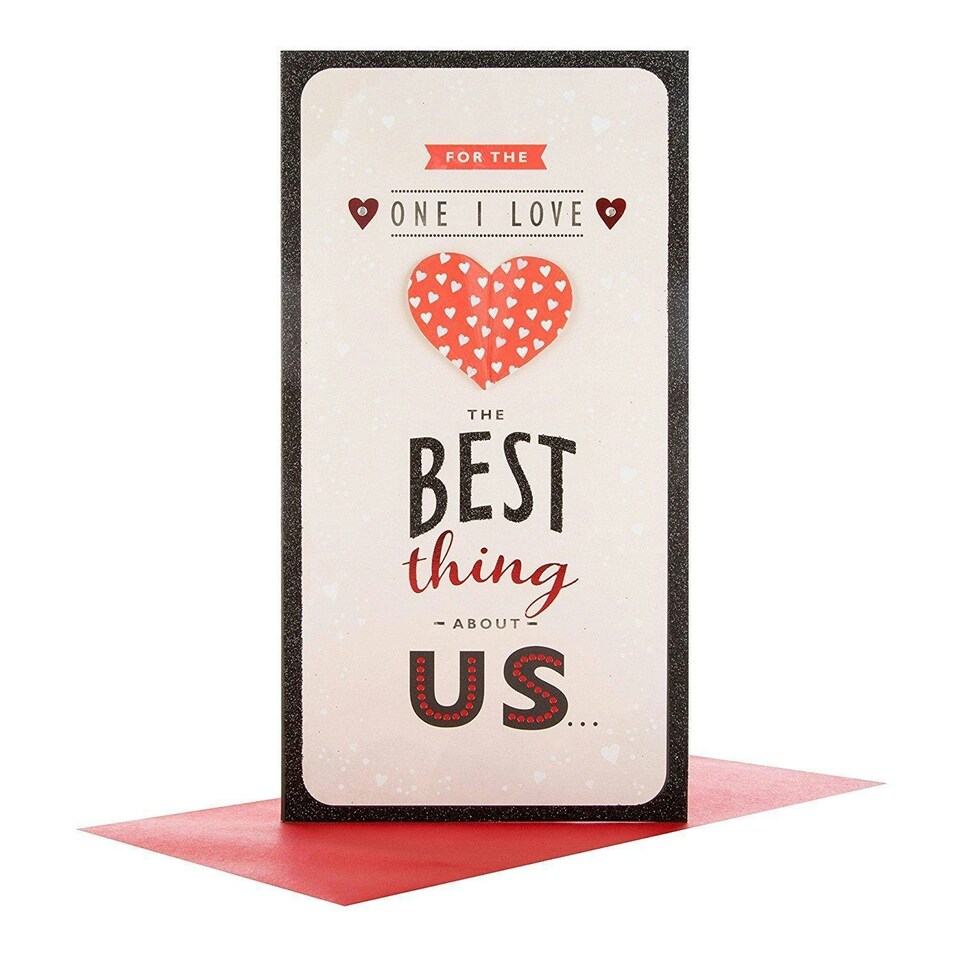 image 1 of One I Love Diamante Valentine's Day Card 'Best Thing'