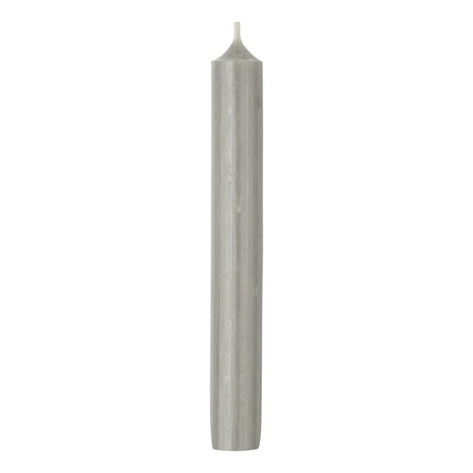 IHR Ideal Home Range Cylinder Candle 18cm - Grey | Multi