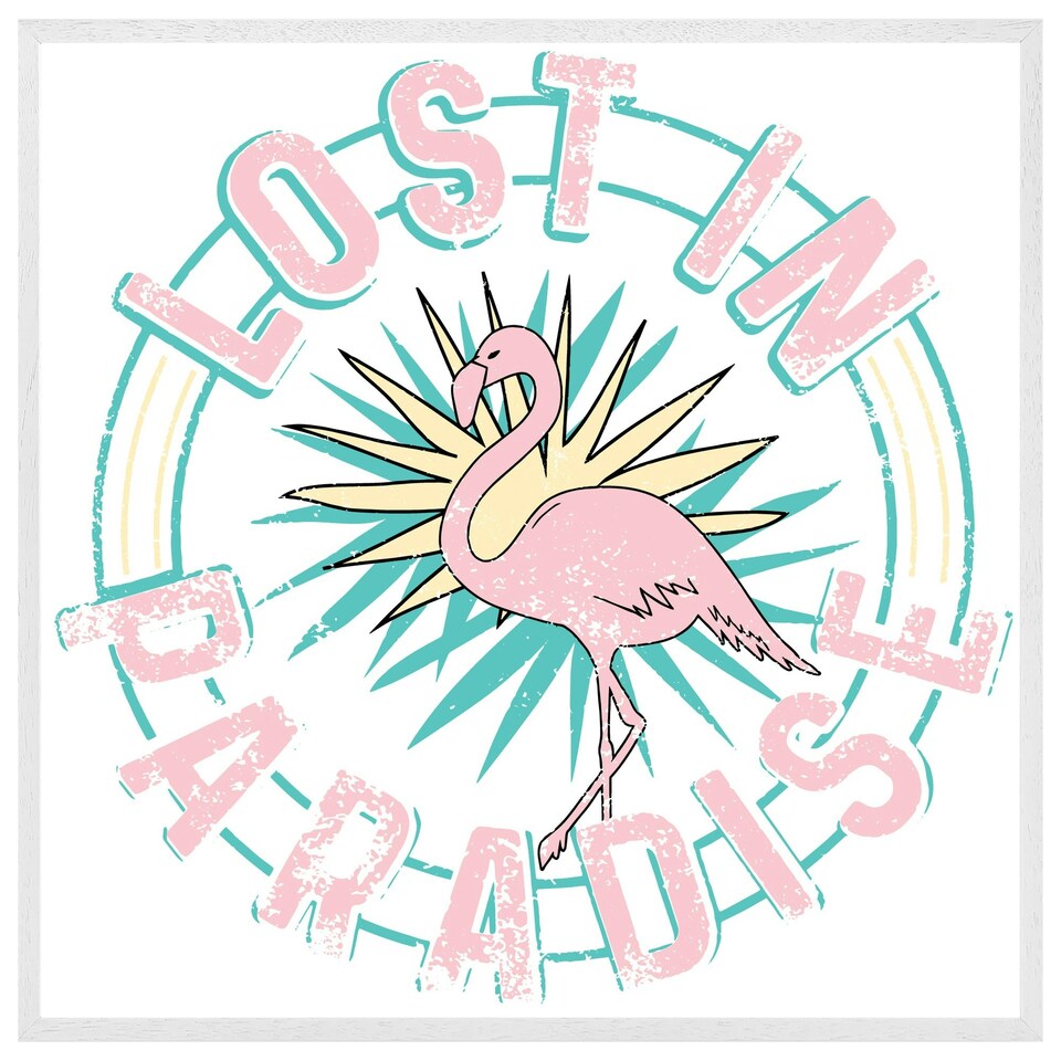 image 1 of Lost in paradise (Picutre Frame) White | S