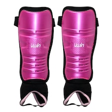 Uwin Childrens/Kids Hockey Shin Guards - Pink/Purple/Black - XS