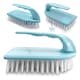 image 7 of Iron Shaped Scrubbing Brush Heavy Duty Stiff Bristle Hand Brush | Multi | Lilac | One Size