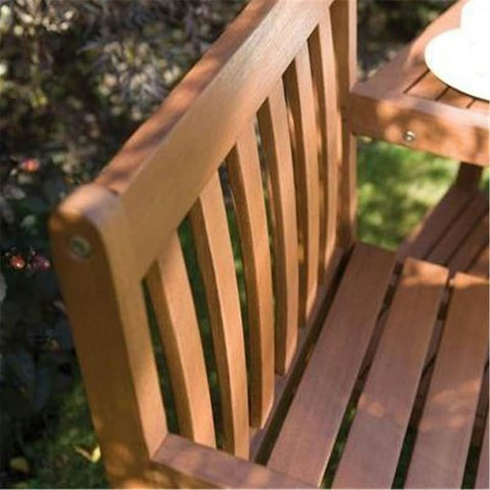 image 1 of 2 Seater Deluxe Hampton Hardwood Companion Garden Seat (6ft x 2ft)