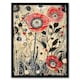 image 1 of Wildflower Field Spring Poppy Flowers Living Room Black Framed Wall Art Print A4