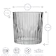 image 3 of Duralex Manhattan Vintage Whisky Glasses - 310ml Old Fashioned Rocks Tumblers - Pack of 6 | Clear | Clear