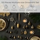 image 3 of Neo Large 110PCS Christmas Tree Bauble Ornaments Set | Black