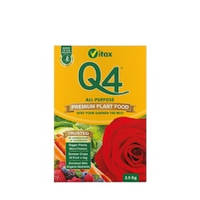 Vitax Q4 Multipurpose Pelleted Fertilizer Balanced Slow-Release Feed for All Plants 2.5Kg