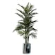 image 2 of 51cm XL Silver Metal Planter by Leaf