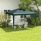 image 2 of Outsunny Garden Gazebo Marquee Party Tent Wedding Canopy Patio Green 2.7 x 2.7m
