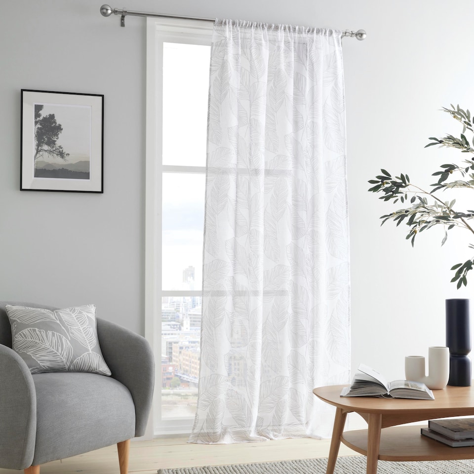 image 1 of Fusion Matteo Voile Panel Grey