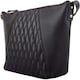 image 3 of Genuine Leather Diamond Effect Design Cross Body / Shoulder Bag Black | Black
