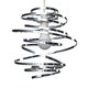 image 1 of ValueLights Bensson Silver Ceiling Pendant Shade
