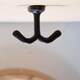 image 5 of Hammer & Tongs Double Ceiling Hook - W80mm x H60mm - Black