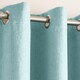 image 3 of Enhanced Living Vogue Sky Blue 90 x 72 inch (229x183cm) Eyelet Thermal Noise reducing Dim Out Curtains (PAIR)