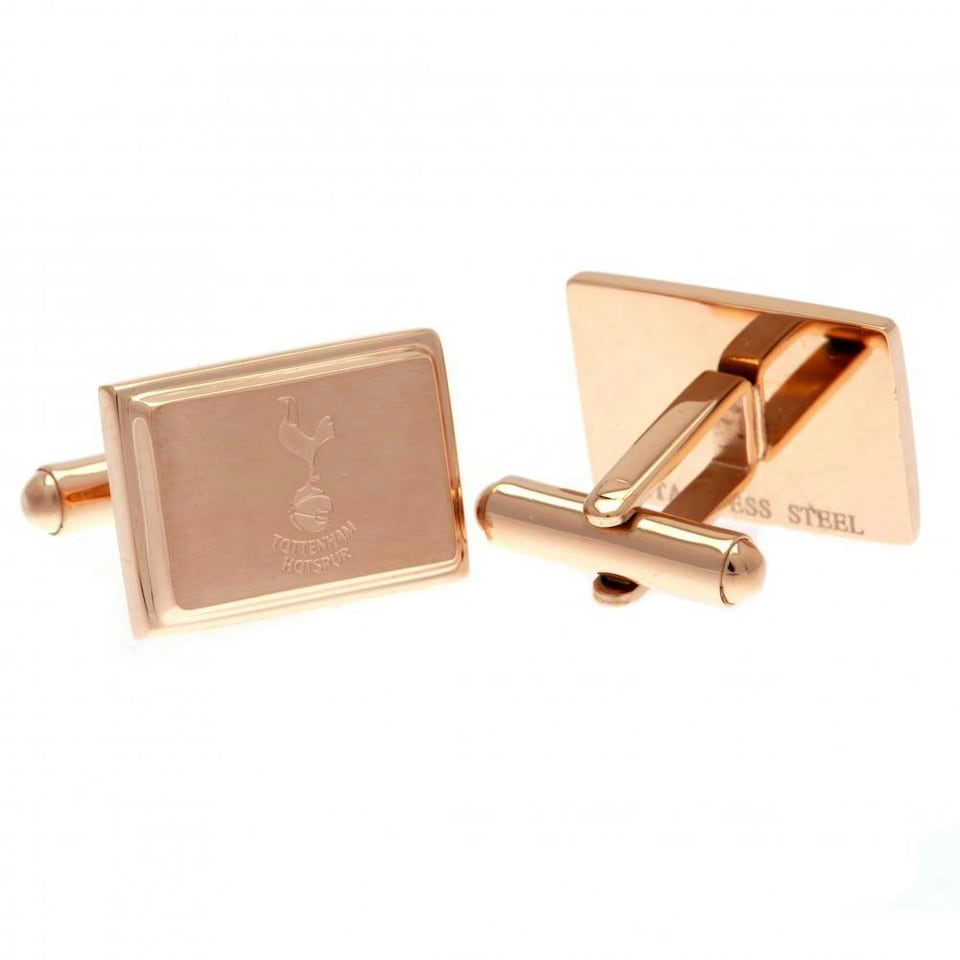 image 1 of Tottenham Hotspur FC Rose Gold Plated Cufflinks - Rose Gold - One Size