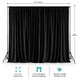 image 2 of 4x4m Spandex Backdrop Photography Background Drapes with Rod Pocket