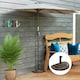 image 2 of Outsunny 9kg Half Round Parasol Umbrella Base Resin Outdoor Garden Furniture