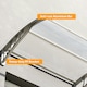image 8 of Outsunny Door Canopy Awning Outdoor Window Rain Shelter for Door 100 x 75cm Clear | Clear