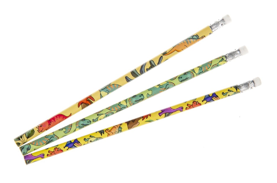 image 1 of Pack of 12 Dinosaur Design Pencils with Eraser