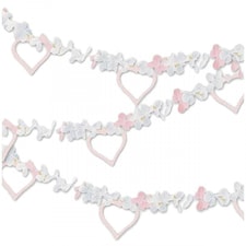 Amscan Blushing Flowers Garland - Pink/White - One Size