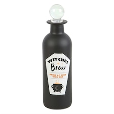 Something Different Witches Brew Glass Potion Bottle - Black - One Size