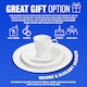 image 5 of 16 Piece Dinner Set Plain White Dinnerware Plates Mugs Home Tableware