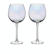 BarCraft Iridescent Gin Glasses Set of 2