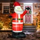 image 2 of HOMCOM Inflatable 8ft Tall Santa Claus Xmas Decoration Airblown Yard LED Light