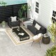 image 10 of Outsunny Reversible Waterproof Outdoor Rug W/ Carry Bag, 182 x 274cm 
