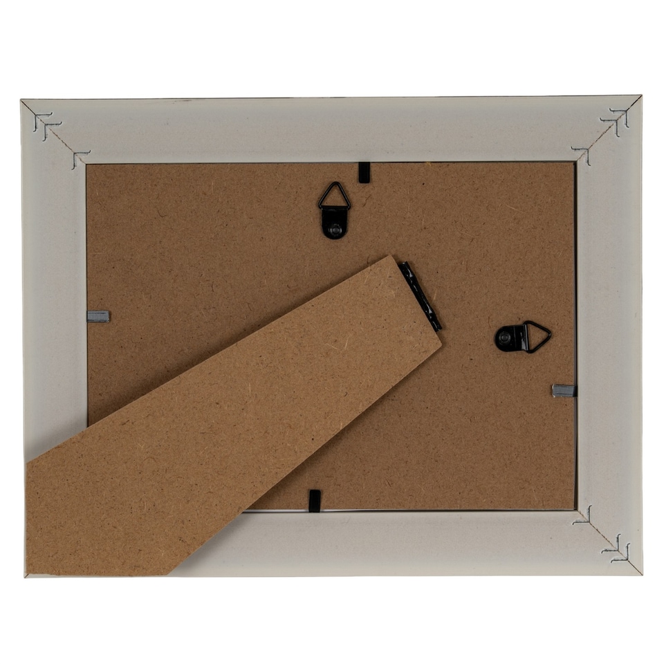 image 1 of Hill Interiors Alba Single Photo Frame | White | White | One Size | 1