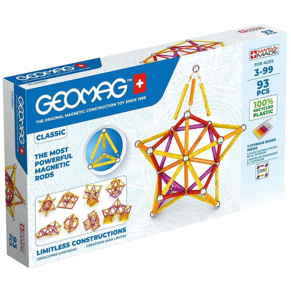 image 1 of Geomag Classic 93 Magnetic Shapes 93 Pieces