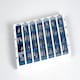 image 2 of Pivotell Blue Daily & Weekly Pill Box Organiser Set - with an Innovative Easy to Open Roller Shutter