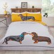 image 2 of Hello Sausage Polycotton Duvet Cover Set with Pillowcase | Multi | Single | 1