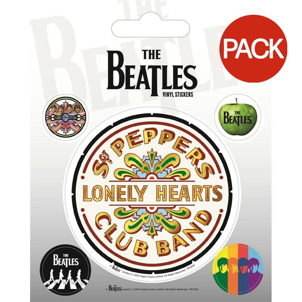 The Beatles Sergeant Pepper Sticker (Pack of 5) - Multicoloured - One Size