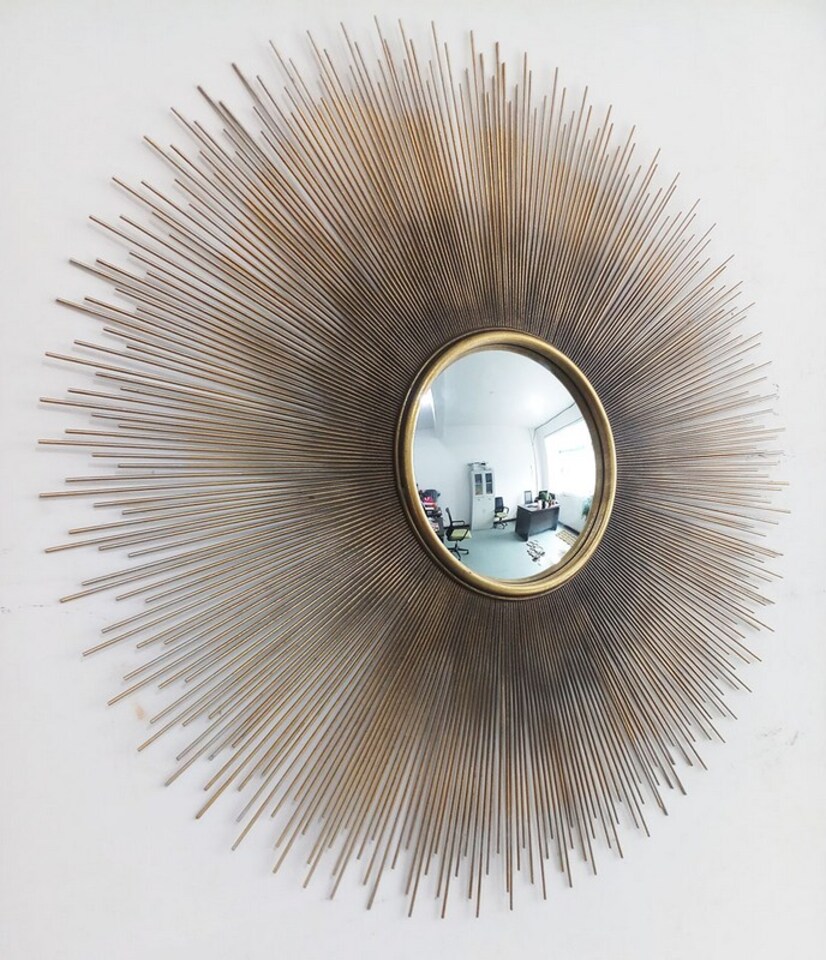 image 1 of Modern Mirror - L3 x W90 x H90 cm | Brown